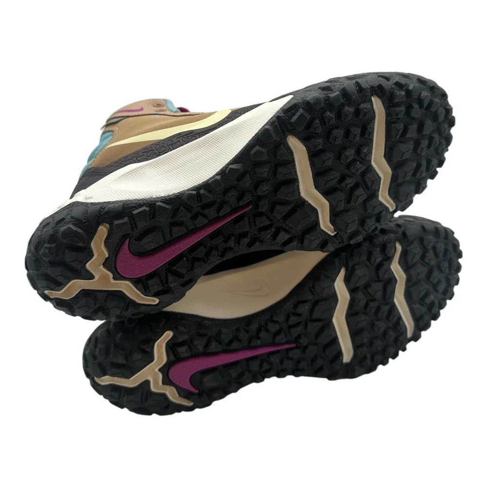 Nike Terrascout Sneaker Boots KIDS‎ Sz 5 Y Hemp/Burgundy Ash/Seafoam FV4173-200
